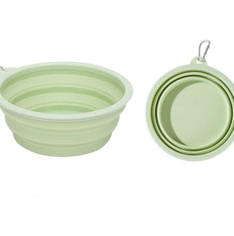 Macaron Folding Bowl For Dogs Going Out Portable Folding Bowl Pets Eating Bowl Outdoor Drinking Bowl Drinking Water