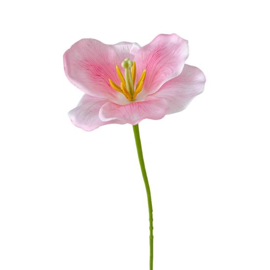 Simulovaný tulipán Umělé plně rozkvetlé tulipánové květy Falešný tulipán s ohebným stonkem pro jarní letní domácí dekoraci Svatební stolní dekorace