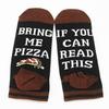 Christmas Holiday Pizza Print Mid-Calf Socks - Hot Selling