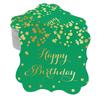 Inkdotpot Real Gold Foil Bracket Shape Paper Hang Tags Happy Birthday Favor Tags Pack Of
