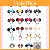 Diadema de Orejas de Dibujos Animados de Minnie Mickey para Adultos y Niños Adorable y Brillante Accesorio para el Cabello con Lazo de Mariposa