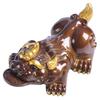 Color-Changing Pixiu Tea Pet Ornament for Gongfu Tea Sets - Golden Toad Model