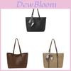 College Student Tote Bag Pu With Zipper Closure For Daily Use