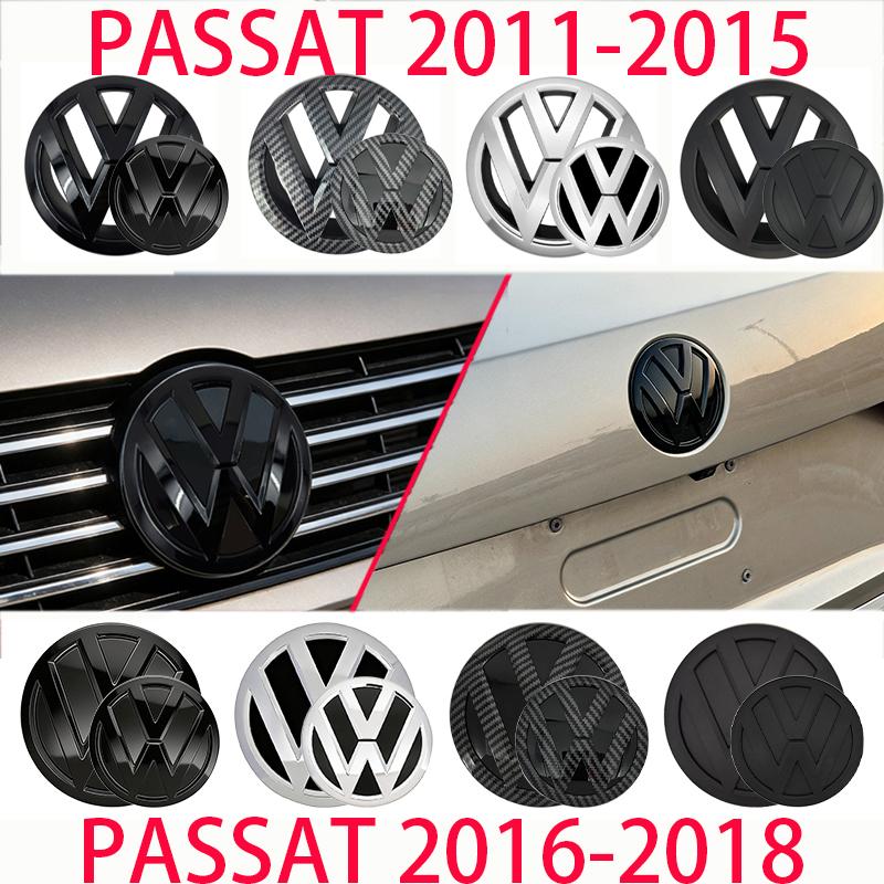 Volkswagen MK4 Volkswagen Logo Car Front Grille Rear Hood Badge For VW Passat B8 16-2018 Volkswagen PASSAT B7 B6 2011-2015 Auto Emblem Stickers