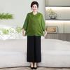Plus Size Summer Casual Two-Piece Set for Middle-Aged & Elderly Women