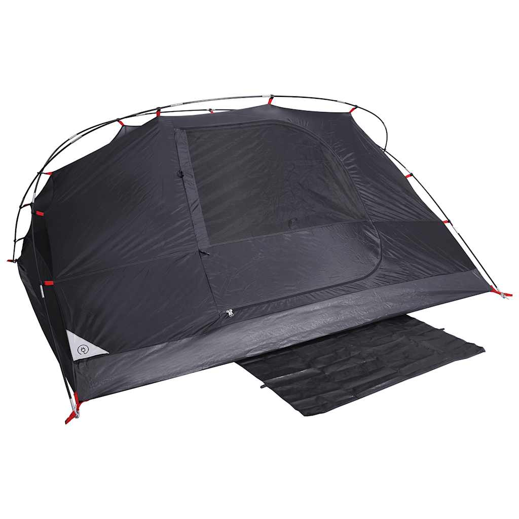 Dome Camping Tent for 4 Persons White Darkening Waterproof