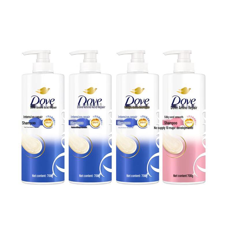 

Dove Intense Repair & Silky Smooth 4-Bottle Shampoo Set