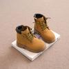 Kids Short Leather Boots Boys Girls Unisex Fashion Ankle Boots 2024 Brand New Auutmn Winter Big Children Rubber Boots Size 21-36