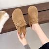 Fashion New Style Classic Fashion Women Suede Mules Slippers Clogs Cork Insole Sandals with Arch Support Outdoor Beach Slides Home Shoes