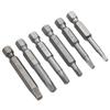 6pcs 50mm SQ1-SQ5 Magnetic Screwdriver Bits Square Head Hex Shank For Electric Drill Driver Repairing Tools Accessories