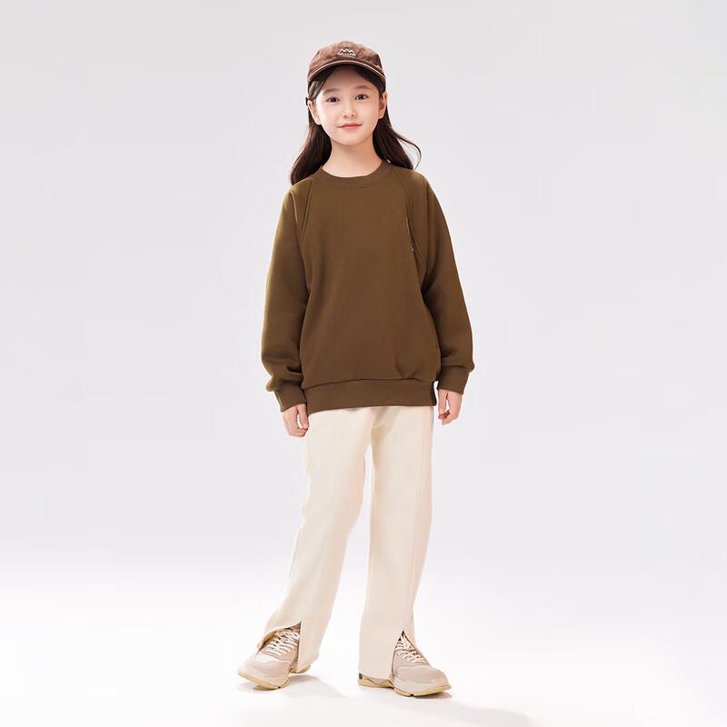 EBAER Kids  Fleece-Lined Round Neck Sweatshirt 130