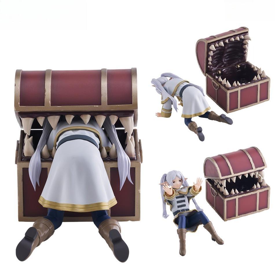 Frieren Beyond Journey's End Frieren Treasure Box Monster Anime Figure Toy Fern Noodle Stopper Action Figurine
