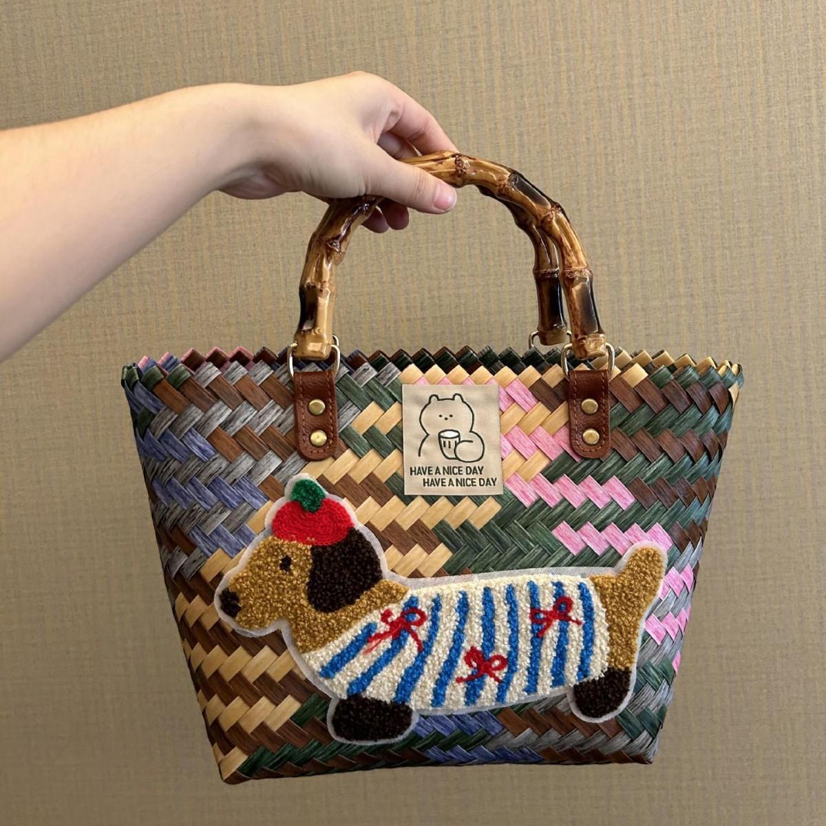 

Сумка-тоут из ротанга, плетеная сумка, корзина для овощей, ретро сумка из ротанга, бамбуковая плетеная сумка из соломы, ручная работа, бамбуковая плетеная сумка, пляжная сумка темно-коричневого