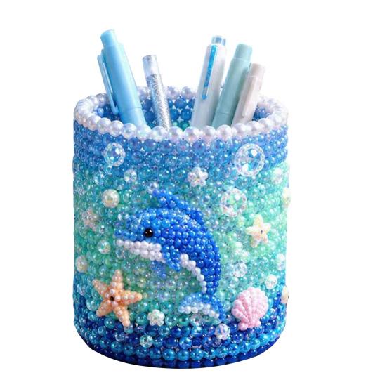 3D Beaded Pen Holder Kit DIY Tiny 3D Pencil Holder E