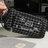 Cute Cartoon Cat Embroidery Pencil Case Large Capacity Student Stationery Storage Bag Pencil Bag Back To School Supplies