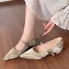 Fashion Elegant Women Pointed Toe Heeled Shoes Sexy Party Sandals New Summer Designer 2025 Dress Brand Woman Shoes Zapatillas De Mujer
