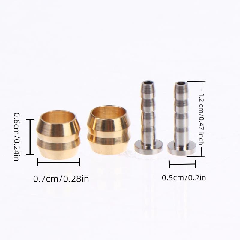 10Sets Hydraulic Brake Hose Connector Inserts High Sealing Olive Heads & Oil Needles for Cycling Enthusiasts Repair Use