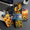 Cover for Motorola Moto G82 G20 G22 G23 G32 G8 G7 G9 Power Plus G41 G30 G71 E22 E13 E20 E32 Phone Case With Sunflower Flower