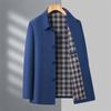 Men'S Jacket For Spring, Autumn, Middle-Aged Men, Business Casual Mid-Length Lapel Jacket, Men'S Wear