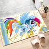 Rainbow Dash Polyester Carpet, Soft Indoor Mat for Office Chair, Living Room, Computer Desk - Decorative Home Office Rug Design