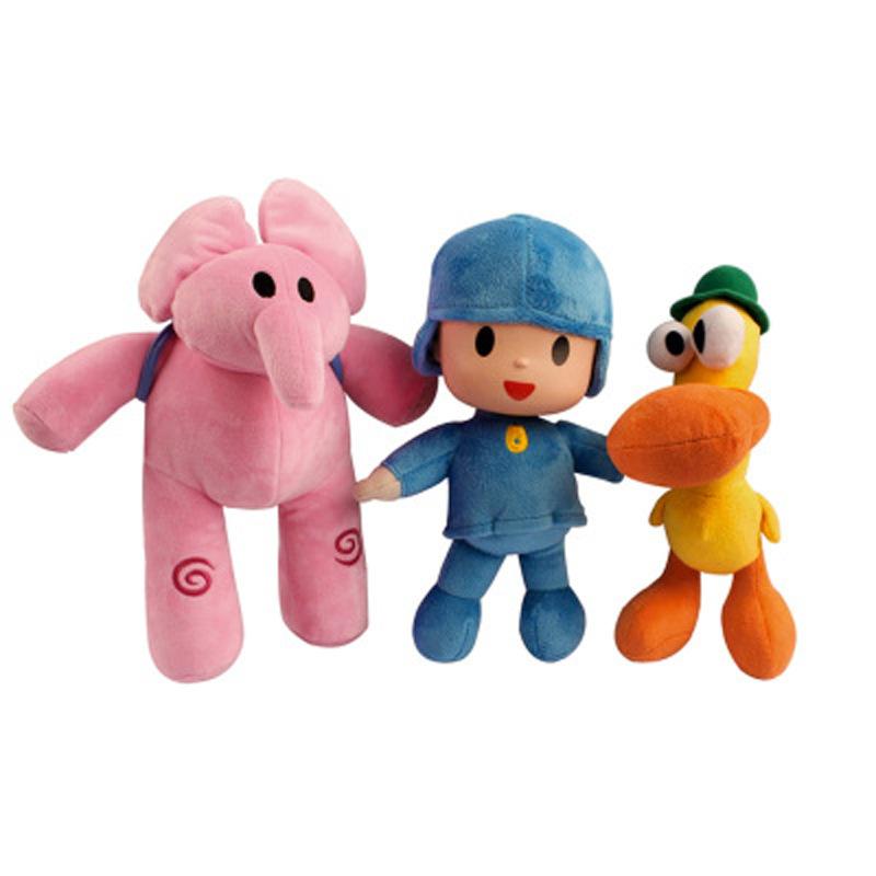 Pocoyo Plush Doll Toy - Patto Duck, Loula Dog, Pocoyo Plush, Elly Elephant Stuffed Animal - Soft, Cuddly, Baby Shower Gift