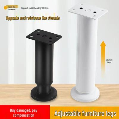 Pés de Suporte para Móveis Ajustáveis Sem Furos: Ideal para Armários, Camas, Sofás, Móveis de TV e Mesas de Centro.