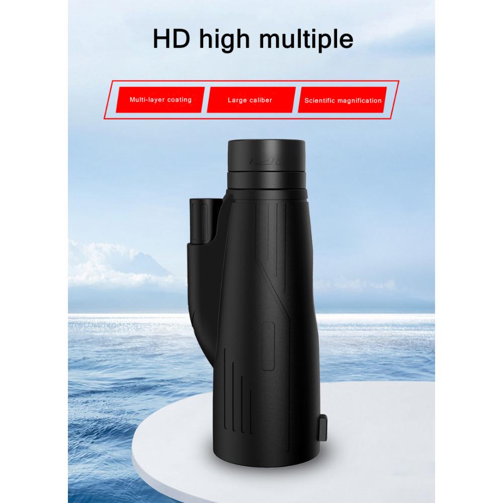Powerful Monocular 12×50 Low-light Night Vision Monocular Long Reach Portable Telescope High Magnification Professional
