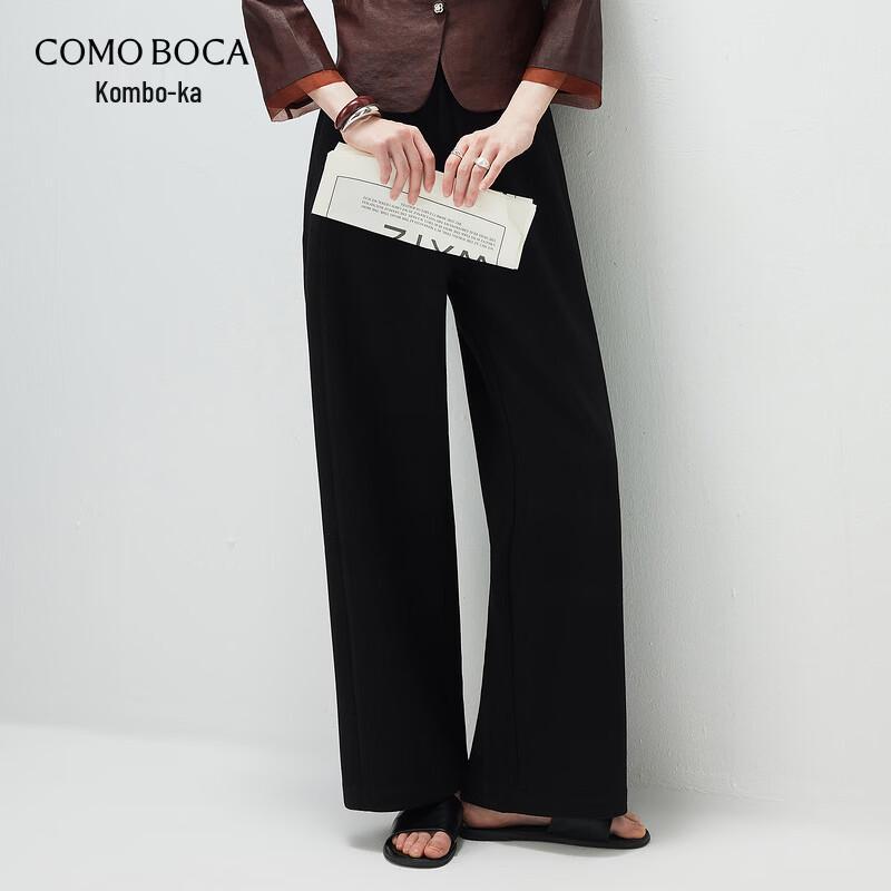 Women s Elastic Waist Straight Leg Trousers L