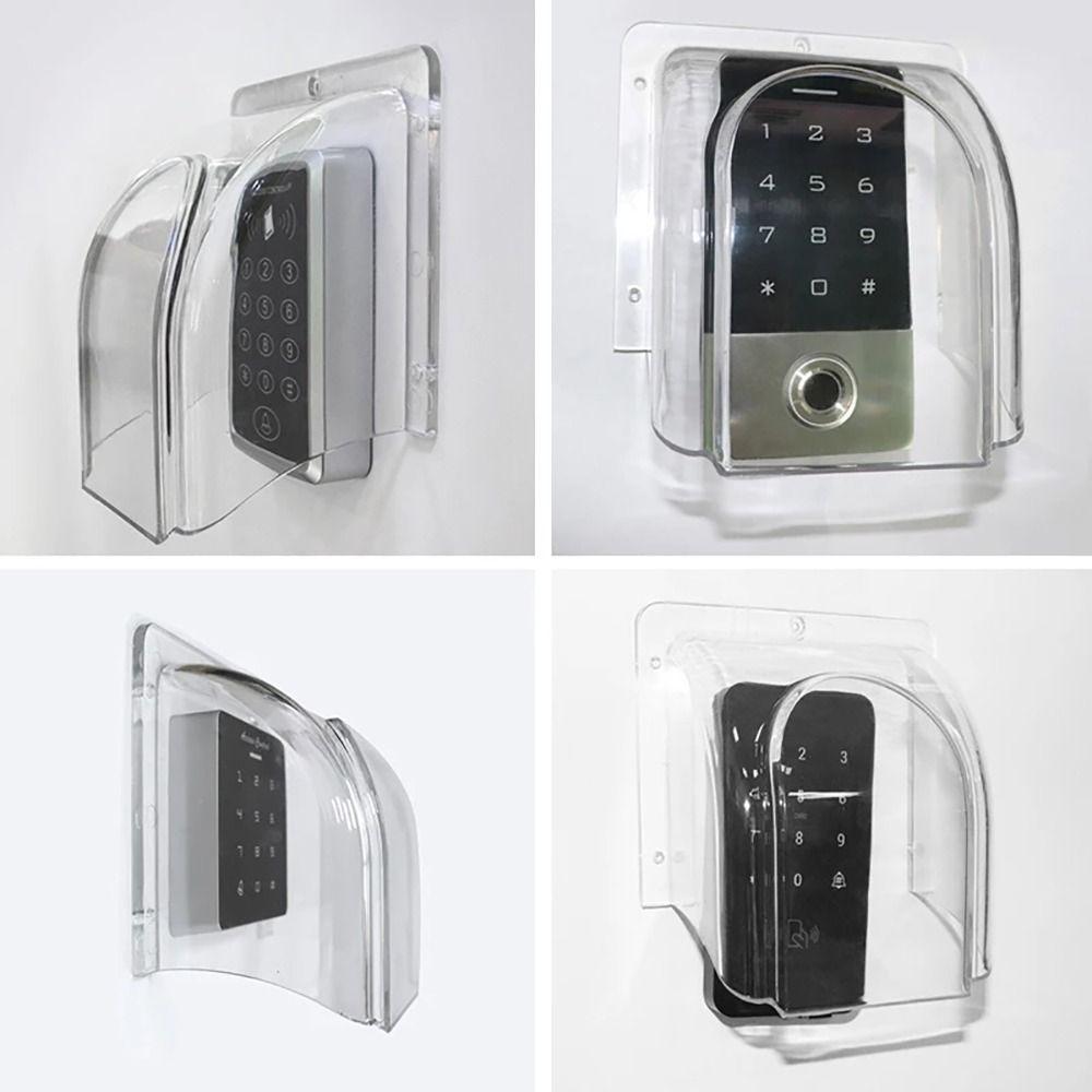 1Pcs 86 Type Door Keypad Cover Plastic Chime Button Bell Ring Cover Waterproof Transparent Doorbell Protective Cover