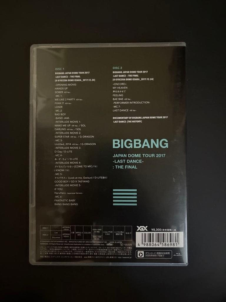[USED] BIGBANG LAST DANCE THE FINAL Blu-ray