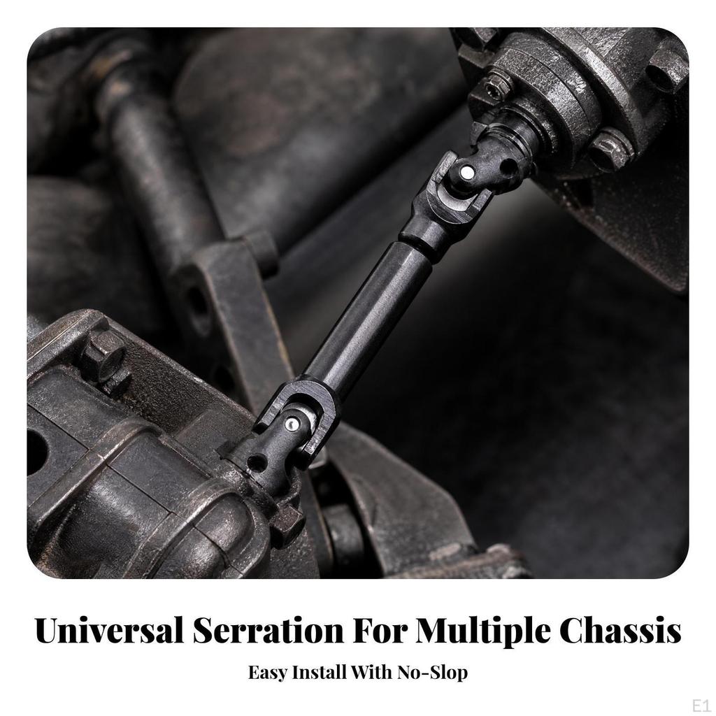 Metal RC Crawler Driveshaft Drive Shaft High Strength for Drivetrain Repairs, Trail Rigs