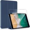 Case + Tempered Glass for iPad Air 3 10.5 Inches / iPad Pro 10.5 Inches - Scratch Protection Auto Wake/Sleep - Navy Blue