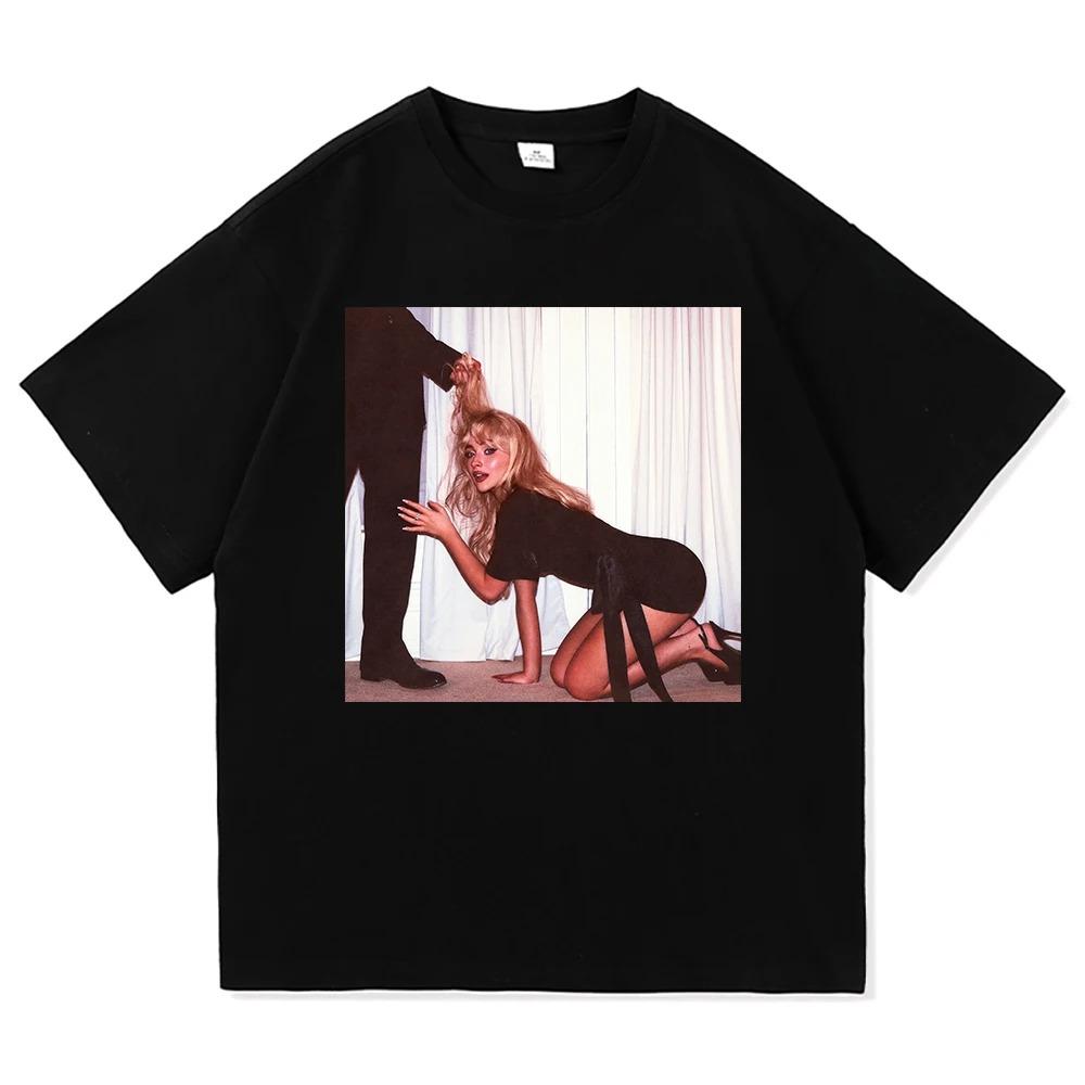 

Sabrina Carpenter Man’s Best Friend Y2K T Shirt Fashion Men Women Vintage Manchild T-Shirt Cool Cotton Tees - Men s Summer Co... S