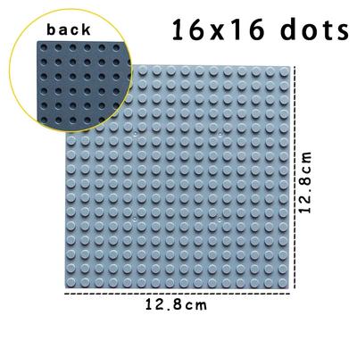 Single-sided Baseplates 16x16 Dots DIY Building Blocks Brick 3867 6098 MOC Educational Assemblage Construction Toys for Children