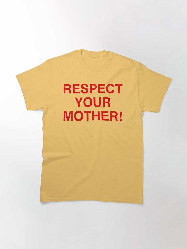 Červené tričko Harry Styles Red Classic s nápisem Respect Your Mother
