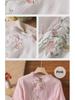 Women's Ethnic Cotton Embroidered Top - Chinese Slanted Placket with Frog Buttons, Artistic Summer Shirt
