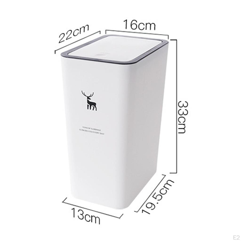 Compact Household Trash Bin for Bathroom, Bedroom, and Outdoor Use