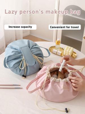 1PC  2025 Autumn/Winter New Drawstring Makeup Bag, Large-capacity Portable Travel Toiletry Storage Bag, Drawstring Bundle Bag