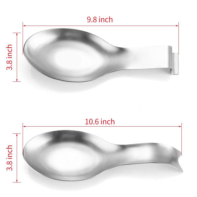 Large Stainless Steel Spoon Holder Heat-Resistant Cooking Spoon Holder Coffee Spoon Holder