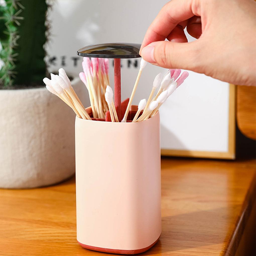 Toothpick Box Home Supplies Storage Case Multicolored Automatic Wheat Multifunctional Compact Size Toothpicks Holder