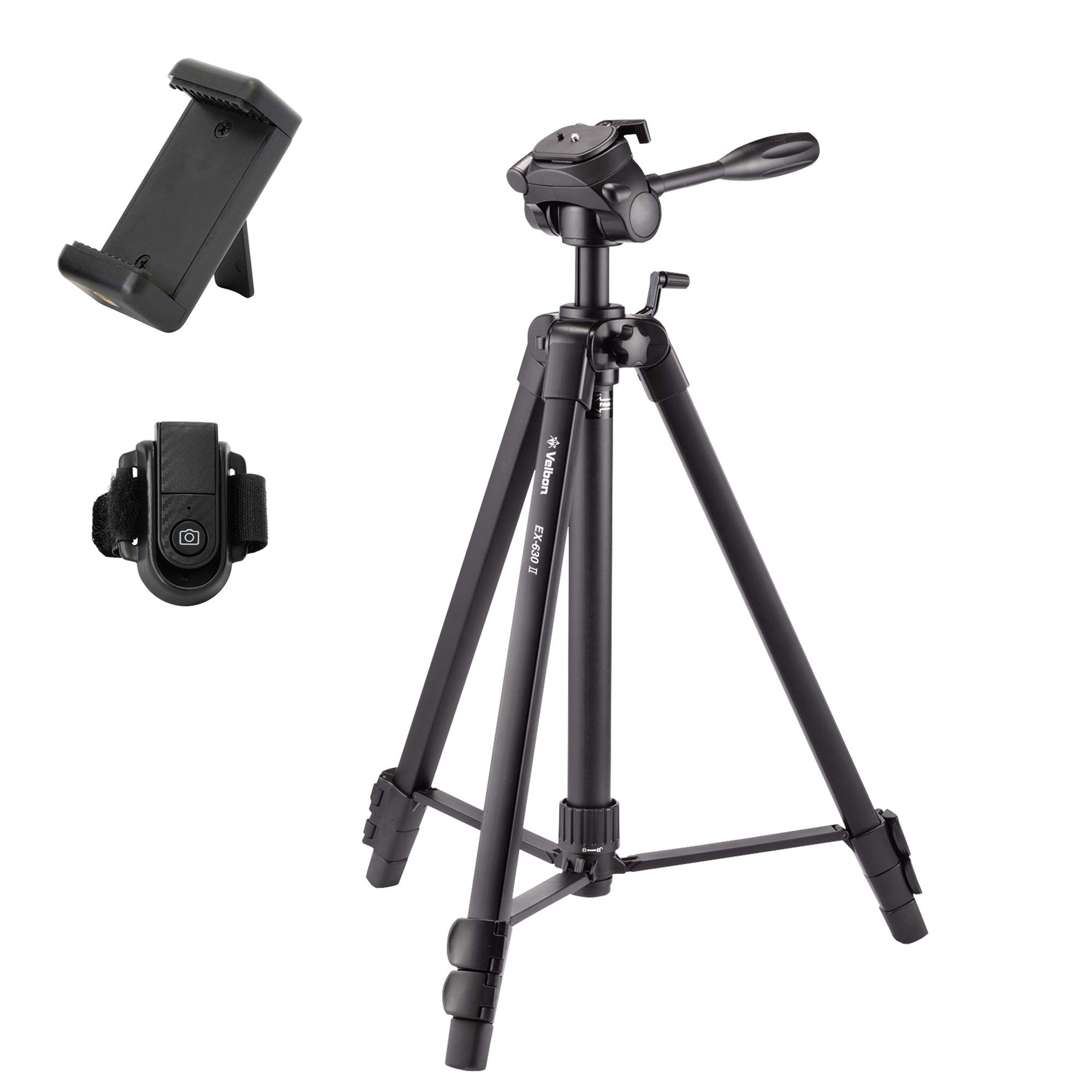 

Velbon II AZ Family Lever 168cm 26mm Leg Medium DIN Standard Quick Shoe Aluminum Part Number 017915500570 EX-630 Tripod, 3-Section, Lock, Height,