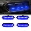 4PCS Grille Lights For Toyota Tacoma TRD Sport   Front Grill Car LED White Amber Blue Red Warning Daylights DRL 12V