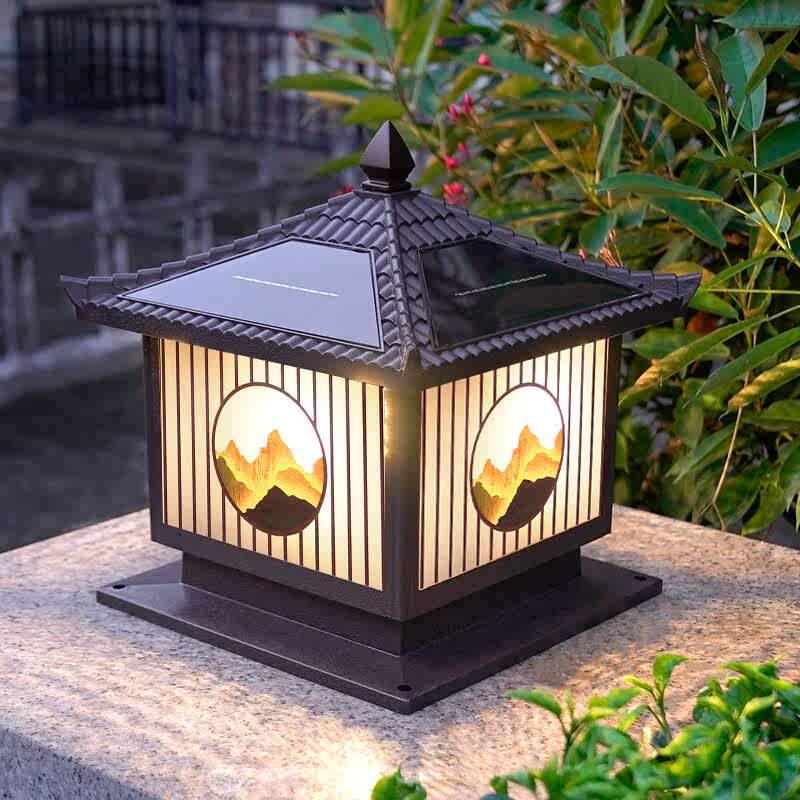 Solar Outdoor Pillar Gate Light