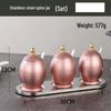 Wutuo Rose Gold Rotatable Stainless Steel Seasoning Jar Set