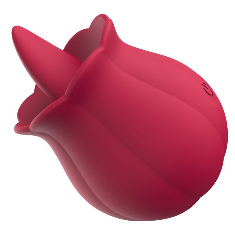 Pumpkin Rose Vibrating Egg: Women's Erotic Massager with Suction & Licking Functions