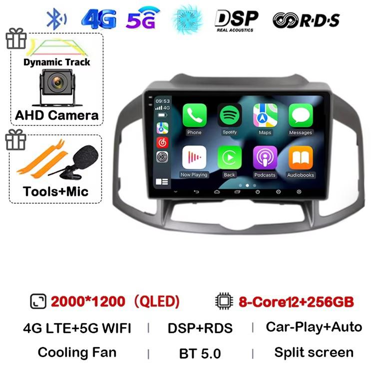 Android 14 Carplay Auto WIFI Car Radio For Chevrolet Captiva 1 2011 2014 2015 2016 GPS Multimedia Video Player Stereo Head Unit