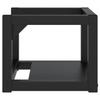 vidaXL Badezimmer Wand-Waschtischgestell Schwarz 40x38x31 cm Eisen