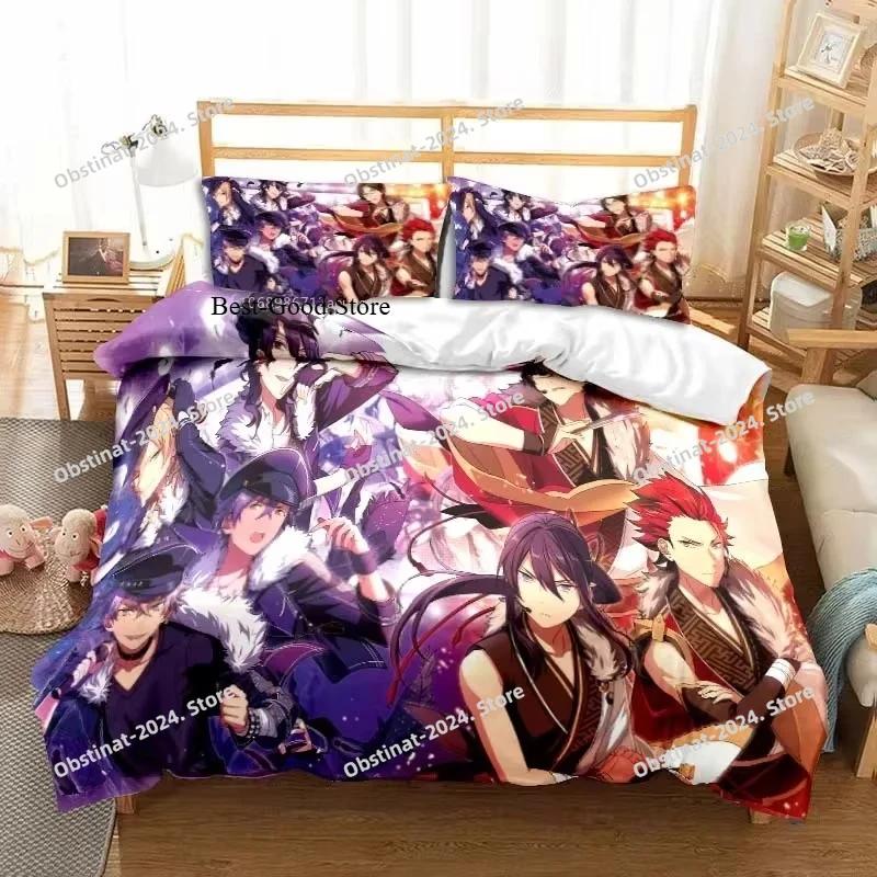 New Anime Rock Band Ensemble Stars All Season Twin Bedding Set 3 Piece Comforter Set Bed Duvet Cover Double King Comforter Cover