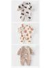 Baby Butterfly Three-Layer Warm Crawling Jumpsuit - Boneless, All-Season Newborn Clothing