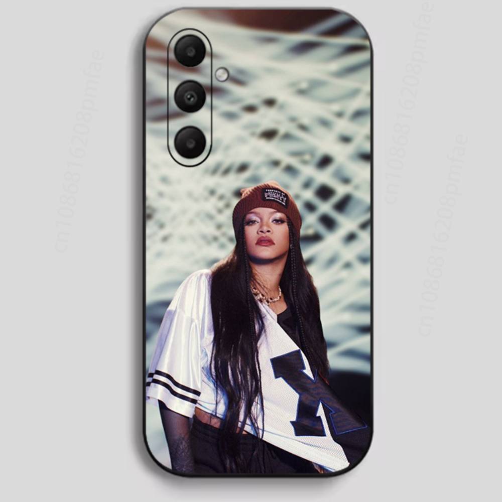 BADgalriri R-Robyn R-Rihanna Fenty Phone Case For Samsung Galaxy A13,21s,22,31,32,40,52,71,A91 Soft Black Shell